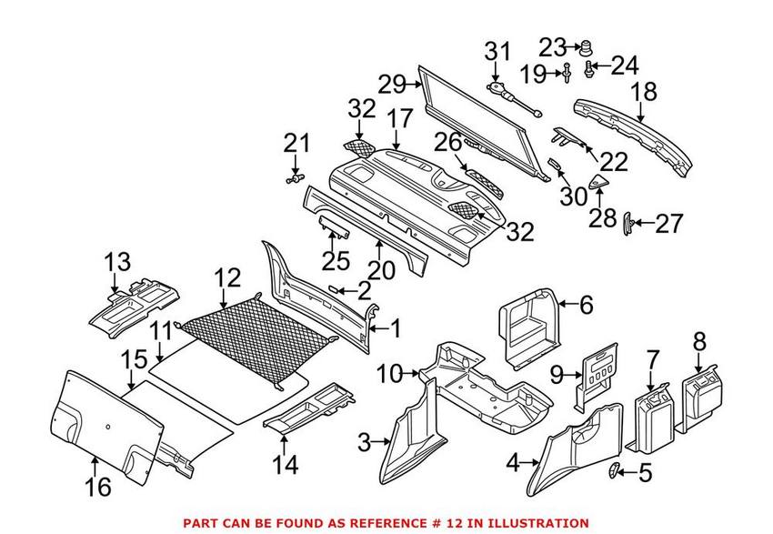 BMW Cargo Net 51470010557